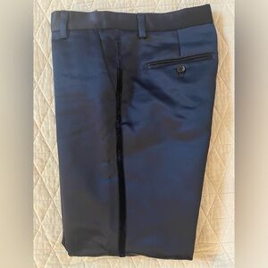 NICO. Nicholson & Nicholson Velvet Side Stripe Satin Tuxedo Pant Size 36 Japan